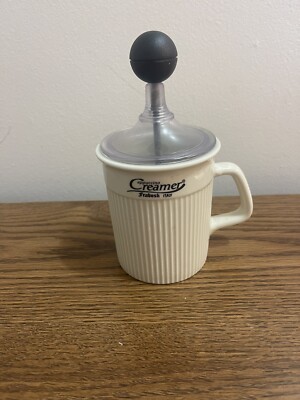 Cappuccino Creamer Frabosk Italy Frothing Mug Coffee Milk Ceramic Cup. EUC A7