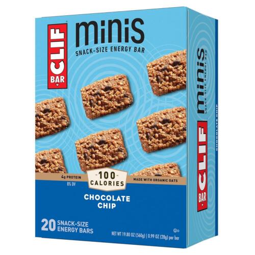 CLIF BAR Minis - Chocolate Chip - Made with Organic Oats - Non-GMO - Plant Based - Picture 1 of 14