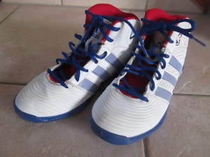BASKETS MONTANTES ADIDAS NBA BLANC Q33428 *** BASKET | eBay