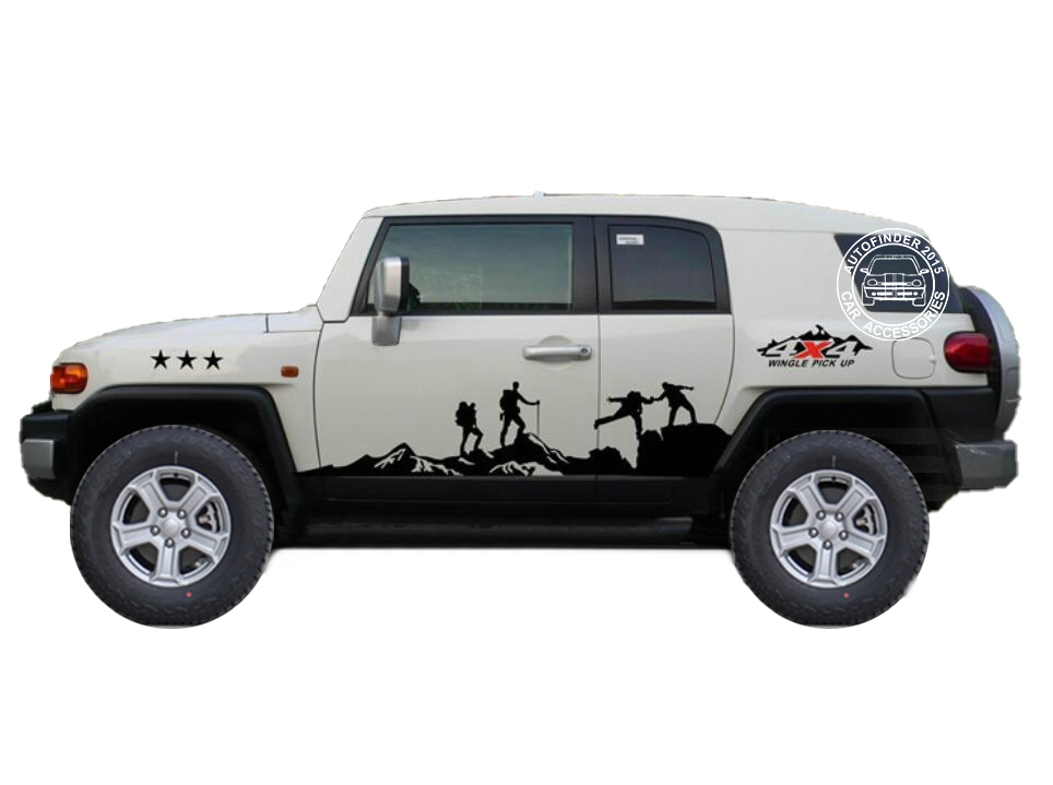 Graphics Mountain Climber Car Sticker For Toyota FJ Cruiser 4x4