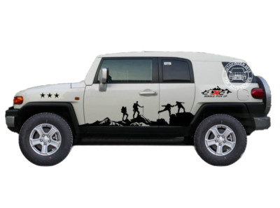 Graphics Mountain Climber Car Sticker For Toyota FJ Cruiser 4x4 Off Road Decals