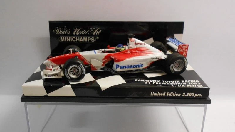 MINICHAMPS F1 1/43 Scale - 400 030071 PANASONIC TOYOTA F1 PRES.2003 C.DA MATTA - Изображение 2 из 4