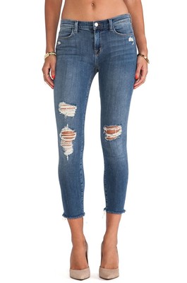 womens jeans frayed hem