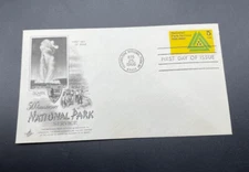 Scott 1314 National Parks Aug 25, 1966 Sticker Artcraft Cachet FDC Unaddressed