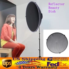 Studio Reflector 16" Beauty Dish Standard Bowens Mount Flash Head Strobe Mount