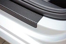 CARBON FIBRE Effect Rear Bumper Boot Sill Step Guard Protectors M22-B (BSP2)