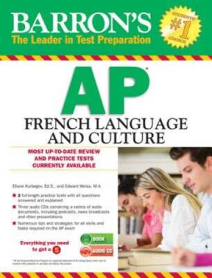 Barron's AP French Language and Culture with Audio CDs - Paperback - GOOD