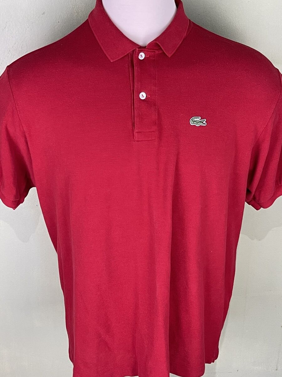 Lacoste Mens Devanlay Polo Shirt Red Short Sleeve 100% Cotton 7 | eBay