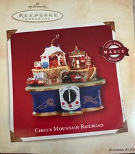 RARE HALLMARK 2002 Circus Mountain Railroad Animated and Sound Ornament