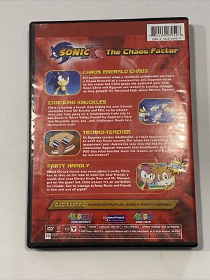 Case Only!* Sonic X - Vol. 2: The Chaos Factor (DVD, 2004