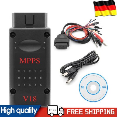 Auto Detect ECU + Multiboot Tricore Adapter Cable MPPS V18 ECU Programming Tool