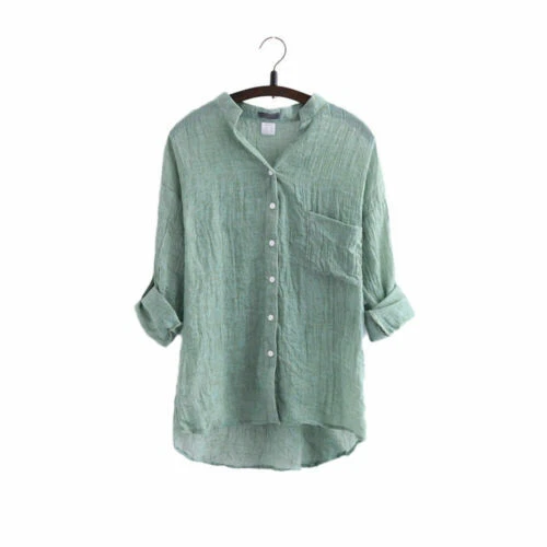 White Linen Tops for Women