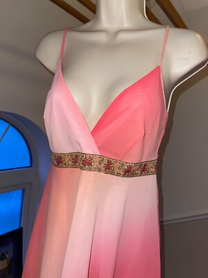NEXT PETITE  DRESS Size 8 NUDE pink strappy