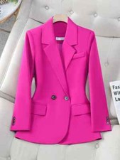 Womens Blazer Autumn Slim Fit Formal Lapel Formal Jacket Coat Work Wear 2026