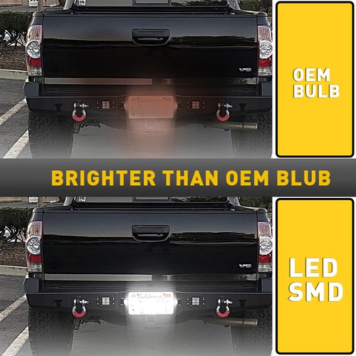 2X White LED Plate License Lights Fit 1995-2004 Toyota tacoma Super Bright White - Picture 8 of 12