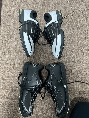 NO Boxes Dexter Ray Bowling Shoes Men’s 10.5M And Nike Golf 10 W Air Tour Saddle - Picture 7 of 15
