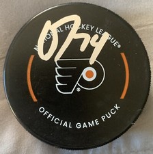 OWEN TIPPETT AUTOGRAPH SIGNED NHL HOCKEY GAME PUCK PHILADELPHIA FLYERS AUTO