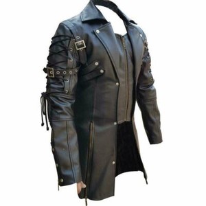 gothic black leather jacket