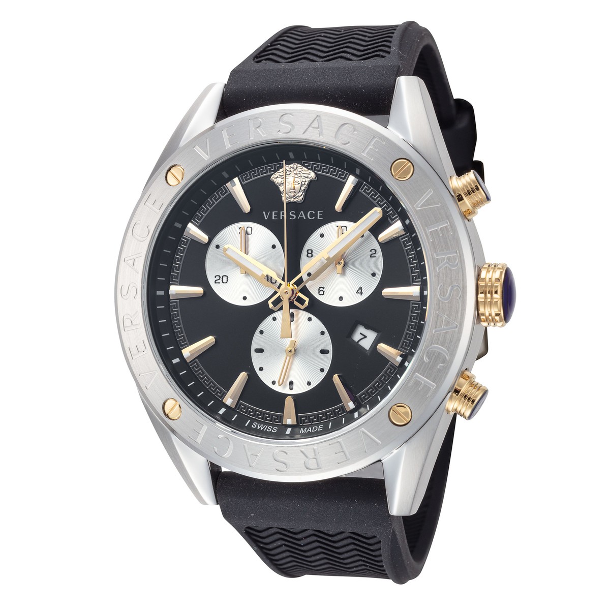 Versace Men's VEHB00119 V-Chrono 44mm Quartz Watch Versace Men's VEHB00119 V-Chrono 44mm Quartz Watch