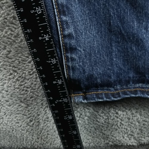 Gap 1969 Jeans Mens 36x30 Blue Standard Selvedge Button Fly Dark Wash Denim - Picture 9 of 12