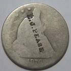 1876 Liberty Seated Silver Half Dollar - COUNTERSTAMPED - See Pics - No Reserve!