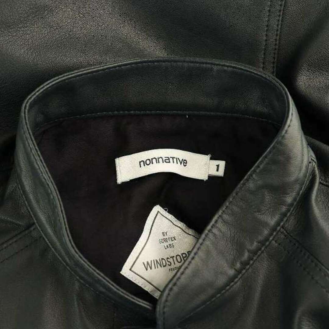 【新品未使用】TRUCKER BLOUSON SHEEP LEATHER NONNATIVE 25SS TRUCKER BLOUSON SHEEP LEATHER JACKET 1 DARK