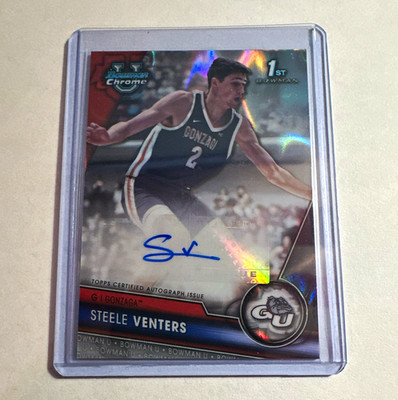 Topps 2023-24 Bowman U Chrome Steele Venters Lava Auto RC #BCPA-SVE /199