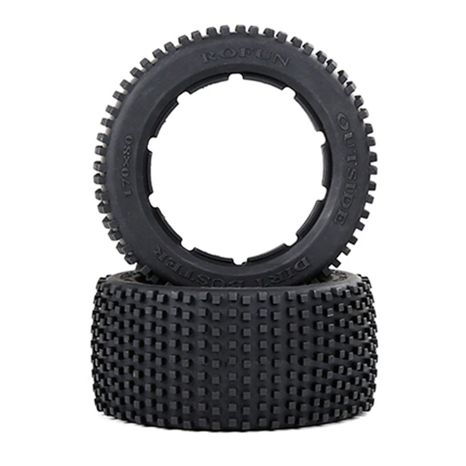 2X Off-Road  Reifen Dicken Haut Set für 1/5   BAHA ROVAN KM Baja 57018 - Bild 3 von 4