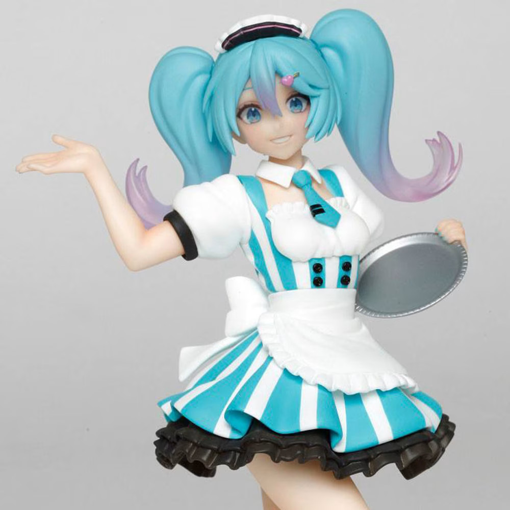 Figurine Hatsune Miku Café Maid Costumes Vocaloid en PVC de haute qualité