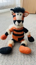 Jellycat Tiger Soft Toy Plush Rare Retired 1999 VGC patchwork Tiger