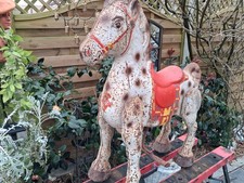 Vintage Mobo Metal Rocking Horse 1940s/1950s Era Full Working Order