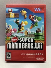 New Super Mario Bros Wii (Nintendo Wii) Complete w/ Manual - Clean & Tested