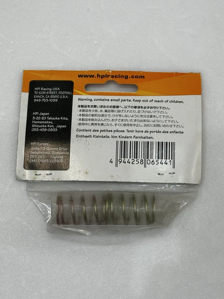 HPI Racing 6544 Shock Spring 14x25x1.5mm 6 Coils Gold 2pcs - Image 2 of 2