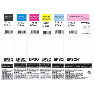 Epson Tinte T782 200ml für SureLab D700 verschiedene Farben