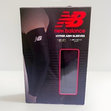NB New Balance Hyper Arm Sleeves 2-Pack Black L/XL Compression NB Dry Fresh NEW