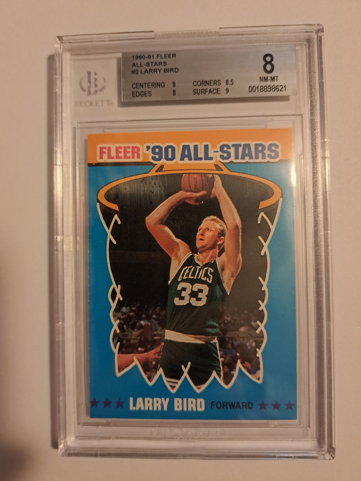 1990-91 Fleer - Larry Bird #2 All-Stars HOF