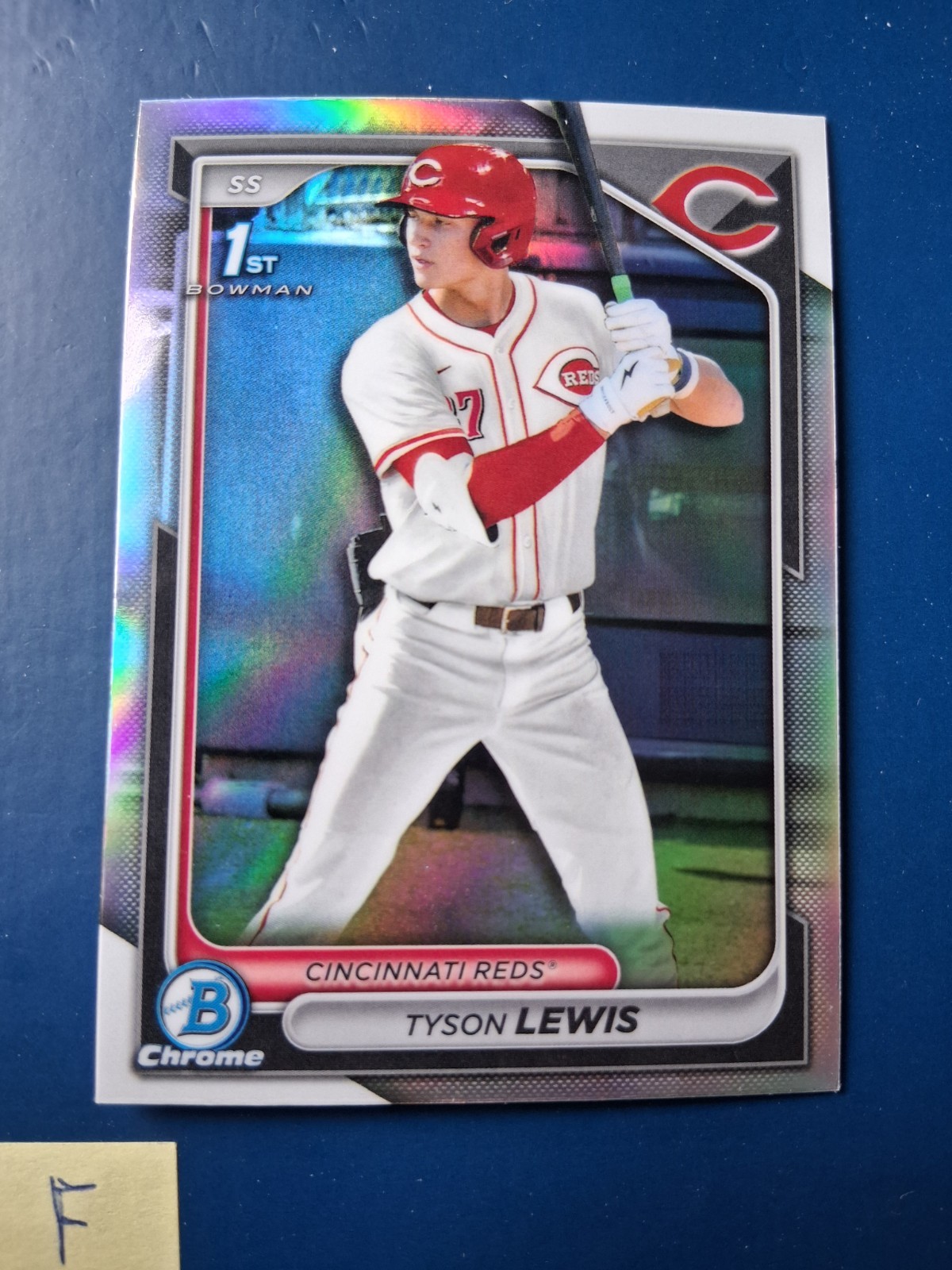 2024 Bowman Chrome Refractor Tyson Lewis #BDC-44 Cincinnati Reds