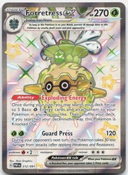Forretress ex 212/091 Shiny Ultra Rare Paldean Fates