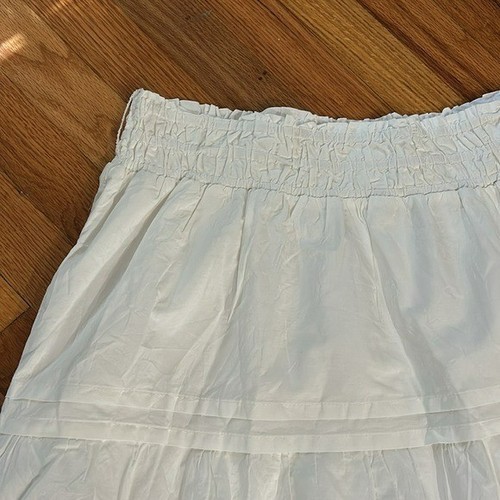 By Anthropologie The Somerset Cotton Mini Skirt in White - Size 3X - Picture 6 of 13