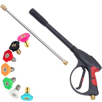 #ad 1 4quot; High Pressure Washer Gun 4000 PSI Car Wash Foam Spray Wand 7 Nozzle M22 14 $6.99