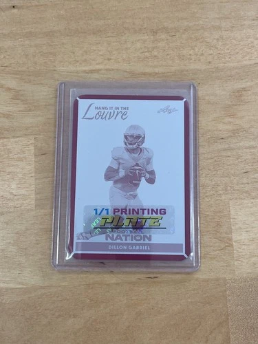 Dillon Gabriel 2025 Leaf Football Nation 1/1 Printing Plate