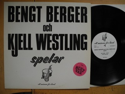 BENGT BERGER & KJELL WESTLING Spelar LP 1978 Sweden Near Mint