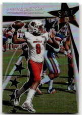 2022 Panini Select Draft Picks Lamar Jackson Select Stars Silver Prizm #SS-LJ