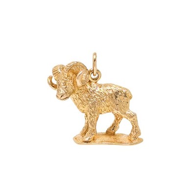 13K Gold 50er Jahre Widder Charm