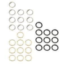 10 x -Ringe, runder Karabiner, 3/4-Zoll-Clip, Schlüsselring, Schnalle, Metall,