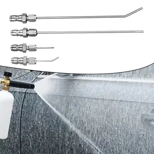 High-pressure needle nozzle easily cleans crevices in appliance and garden areas
