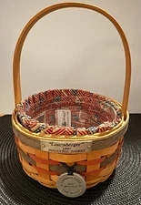 Longaberger 1996 Inaugural Basket With Liner And Protector