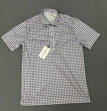 Collars And Co Men  s Small Relaxed Dress Collar Polo Gingham