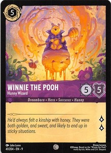 Winnie the Pooh Hunny Wizard 41/204 Fabled Disney Lorcana 020400