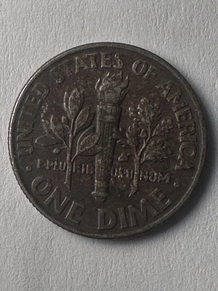 Rare!! 1996 D Roosevelt Dime Struck In wrong Planchet Error - Image 2 of 4